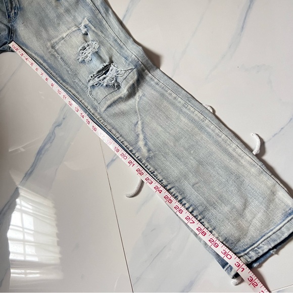 Vintage Public Supply co customized ripped Jeans embellished pop Art streetwear - Picture 16 of 16